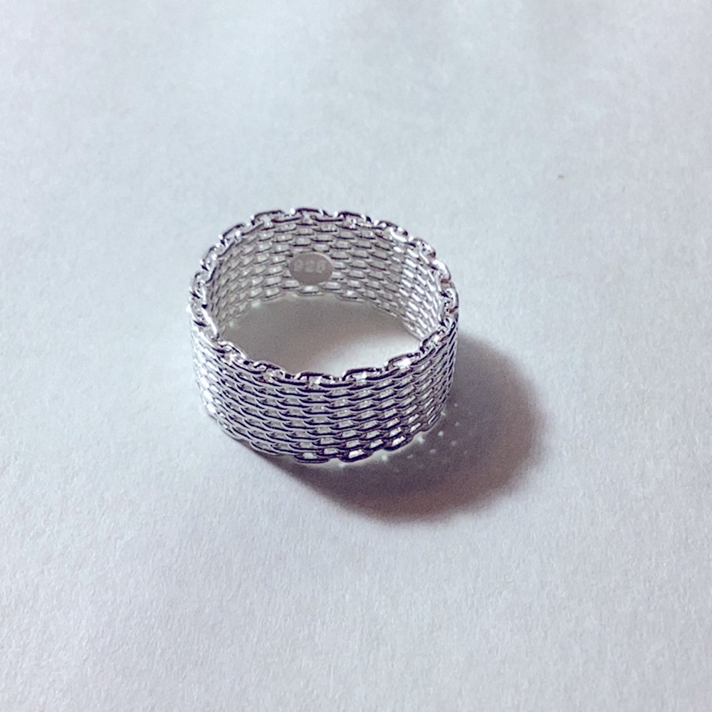 Woven Bendable Ring In Silver Plated - image 1